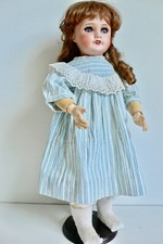 POUPÉE ANCIENNE TÊTE BISCUIT SFBJ 301 ÉPOQUE UNIS FRANCE 48 cm