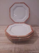 5 assiettes à dessert Art Déco Letang Remy porcelaine de limoges état neuf 