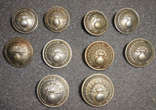 10 BOUTONS ARGENTES