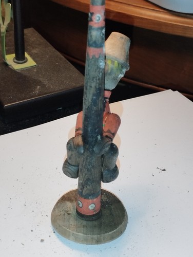 Figurine bonhomme mât bois