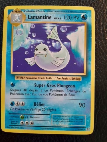 Carte pokémonlamantine 108 - carte,
