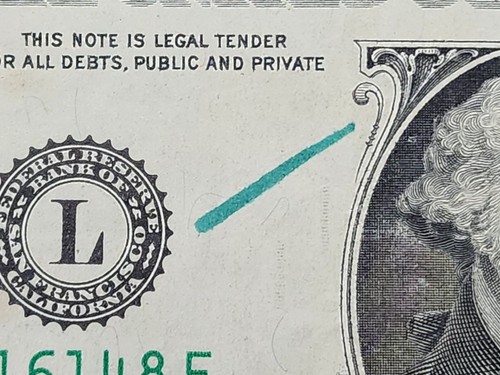 One dollar bill 2017 - $1, green