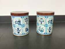 Lot de 2 boîtes à biscuits vintage Van Melle Rotterdam