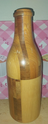 Cache bouteille bois - bouteille, en