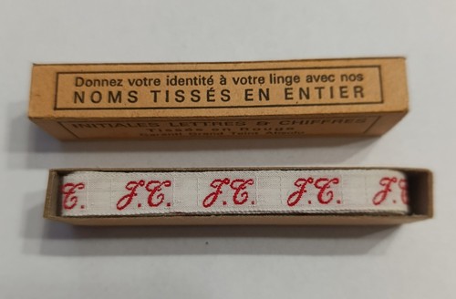 Boite ruban initiales - boite,