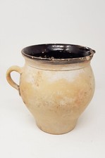 ANCIENNE CRUCHE EN TERRE CUITE VERNISSE