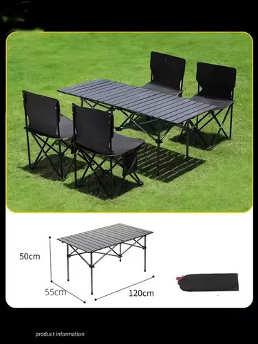 Table camping pliante - table, de