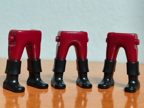 Playmobil jambes rouge - playmobil, x3