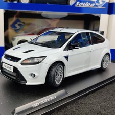 VOITURE SOLIDO FORD FOCUS RS MK2 PACK RS PLUS FROZEN WHITE 2009  1:18 NEUF BOITE