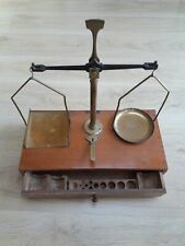 ancienne grande balance trebuchet apothicaire pharmacie orfevre TESTUT