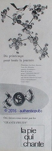 Publicite pie qui - publicite, chante