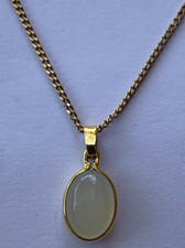 SUPERBE PENDENTIF EN OR JAUNE 18 CARATS 750 AVEC OPALE OU PIERRE DE LUNE !
