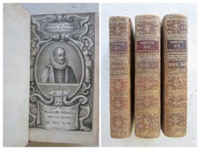 LES ESSAIS DE MICHEL DE MONTAIGNE, 1659. 3 volumes complet.