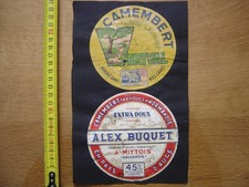 Anciennes Etiquettes Fromage CAMEMBERT lot 2