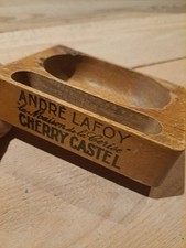 Ancienne Boîte Cartes Jetons Publicitaire Bois