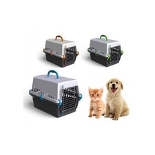 10571 caisse de transport avec grille en metal pour chiens et chats 50 cm