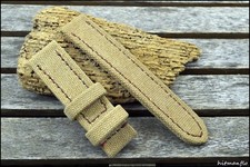 bracelet Canvas US beige clair n°10 en 22x22mm Oméga,Breitling,Rolex,Seiko,Oris