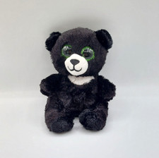Peluche doudou ours noir blanc