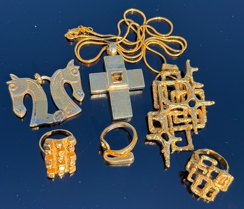 Lot bijoux argent massif - lot,