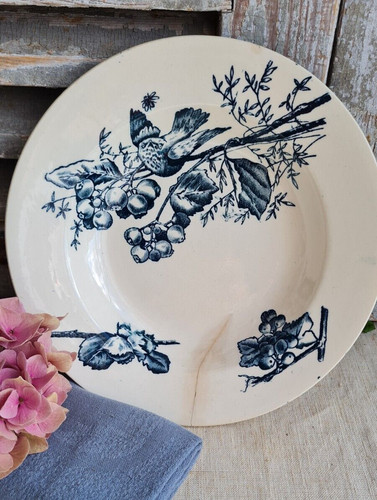 Ancienne assiette creuse - ancienne,