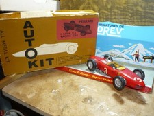 ANCIEN JOUET RARE AUTO_KIT FERRARI F1 1961 V6 1/24 TOLE BOITE MAQUETTE
