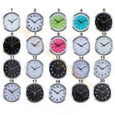 Horloge murale design cuisine ronde 30cm suspendue silencieuse decorative PROMO