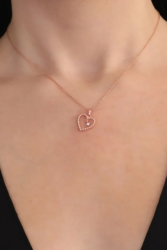 Collier cœur argent - cœur,