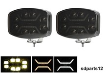 2 Phares de Travail Fumé LED