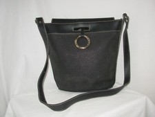 Sac Seau Cuir grainé noir Sequoia Vintage S024