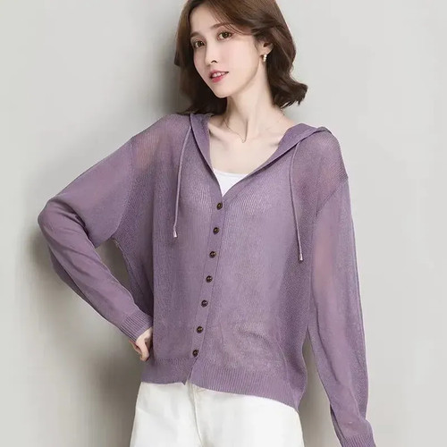 Gilet faux soie - soie, tricoté