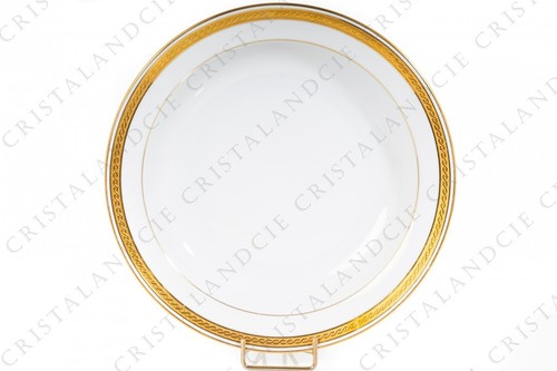 Assiette creuse incrustations