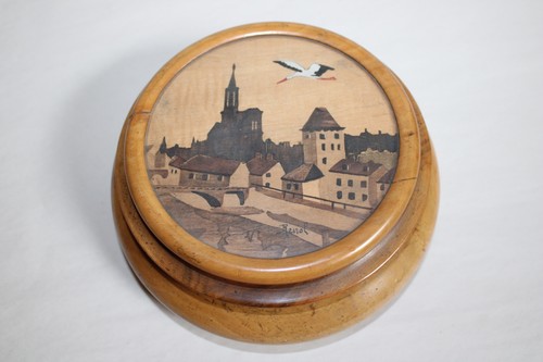 Bonbonnière bois buis - bonbonnière,
