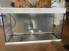 aquarium  Blanc Avec Accessoires Dans Un Très Bon  État Environ 200 Litres