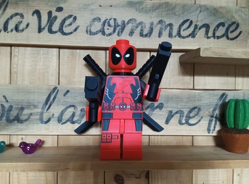 Figurine style deadpool bloc - deadpool,