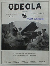 PUBLICITE ODEOLA PIANO
