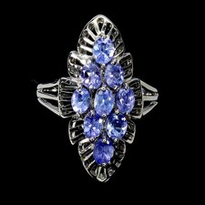 925 Bague en Argent Ovale