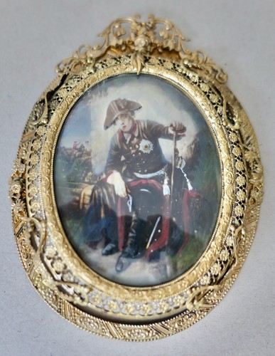 Miniature cadre laiton tableau - miniature,