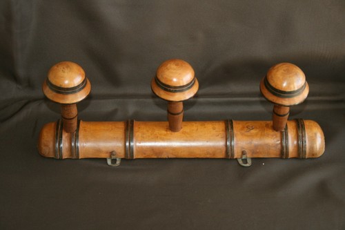 Porte manteaux ancien bois - porte-manteaux,