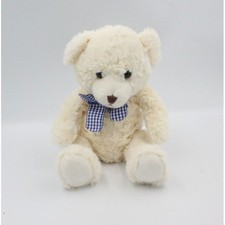 Doudou peluche ours blanc