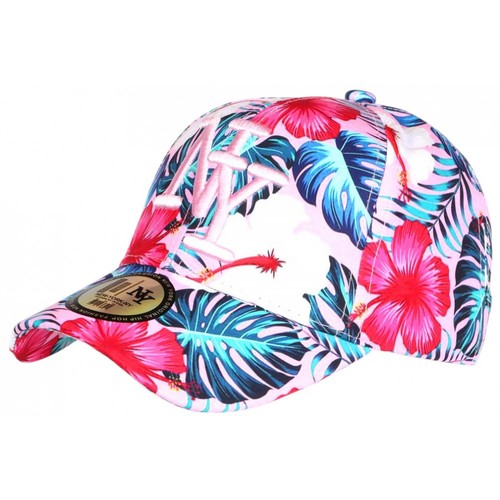 Casquette rose bleue - et,