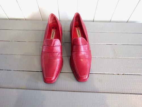 Mocassins cuir bordeaux 5 - p, 36,5
