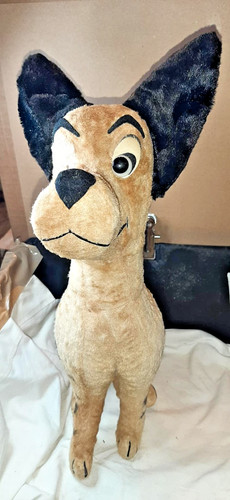 Ancien jouet peluche chien - jouet,