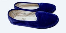 Friulane Venise Velours Bleu nuit Made in Italy Chaussures Pantoufles Artisanal