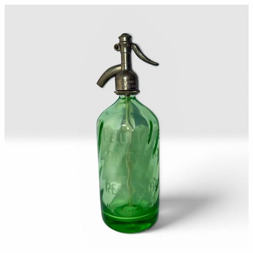 Seltz siphon green glass - siphon,