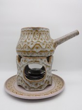 JEAN AUSTRUY VALLAURIS SERVICE A FONDUE 4 PIECES EN GRES