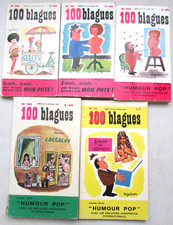 Lot de 5 numéros 100 Blagues n° 64, 98, 102, 138 et 147 Années 1967 à 1974