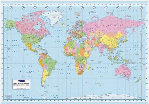 World map political - world,