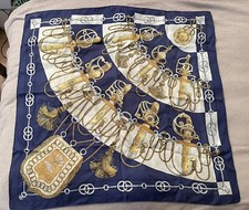 Écharpe Hermès 100% Soie Carré 90cm Cliquetis