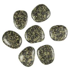 Galet plat porphyre impérial vert - A l'unité