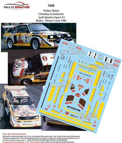 Decals ref 1949 - decals, audi